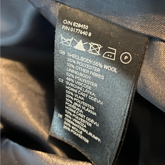 H&M wool blend winter knee length coat formal office career preppy classic 4 - Picture 11 of 11